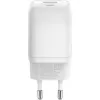 Carregador rápido USB-C Nano, PD, GaN, 65 Watt (branco, 1x USB-A, 2x USB-C PD, Charge 3.0)
