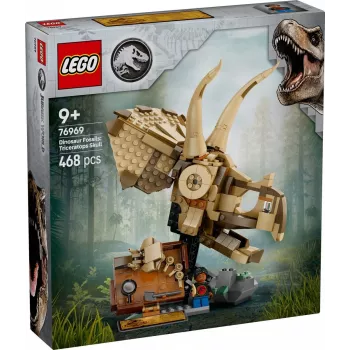 LEGO JURASSIC WORLD 76969 Fósseis de dinossauro: crânio de Triceratops