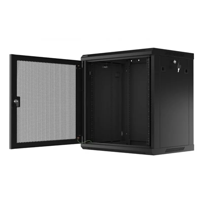 Armário de parede Lanberg WF01-6412-23B 12U preto IP20