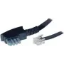 Cabo S/CONN ShiverPeaks TC70170 10m TAE-N RJ12 preto transparente