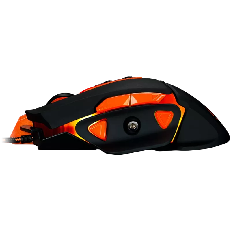 Rato CANYON Hazard GM-6 LED com fios preto laranja