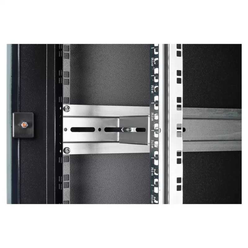 Armário de rede DIGITUS Unique Light Series 42U 800×1000 mm (LxP) autónomo, 800 kg, IP20, fechadura com chave