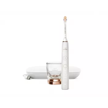 Escova de dentes elétrica Philips HX9911/23 adulto escova de dentes sónica ouro rosa, branco