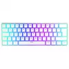 Thock Compact Wireless Pudding Onyx White, Teclado Gaming Branco, Layout DE, Kailh Box Red