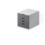 Unidade de gavetas Durable VARICOLOR cinzento plástico 4 gavetas
