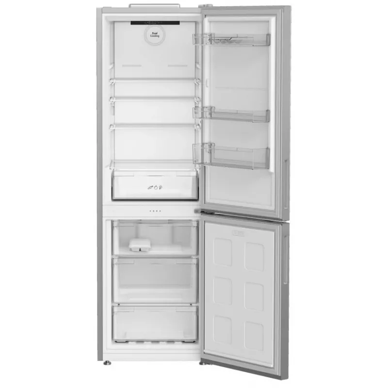 Frigorífico Indesit INK 25402 S4E | Compacto de livre instalação, No Frost, 249 L de refrigeração / 106 L de congelação, A 203,5 cm, classe energética E, 37 dB, prateado