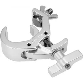 Gancho de suspensão EUROLITE Quick-Lock DEC-250 prateado — gancho de rigging compacto com fecho rápido