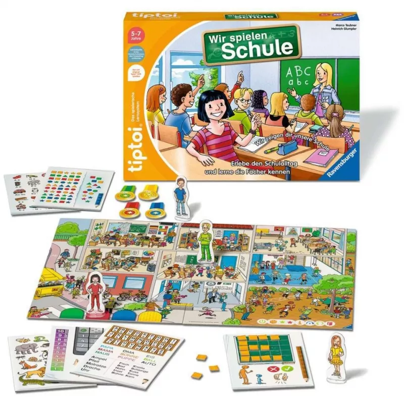 tiptoi Wir spielen Schule, jogo de tabuleiro