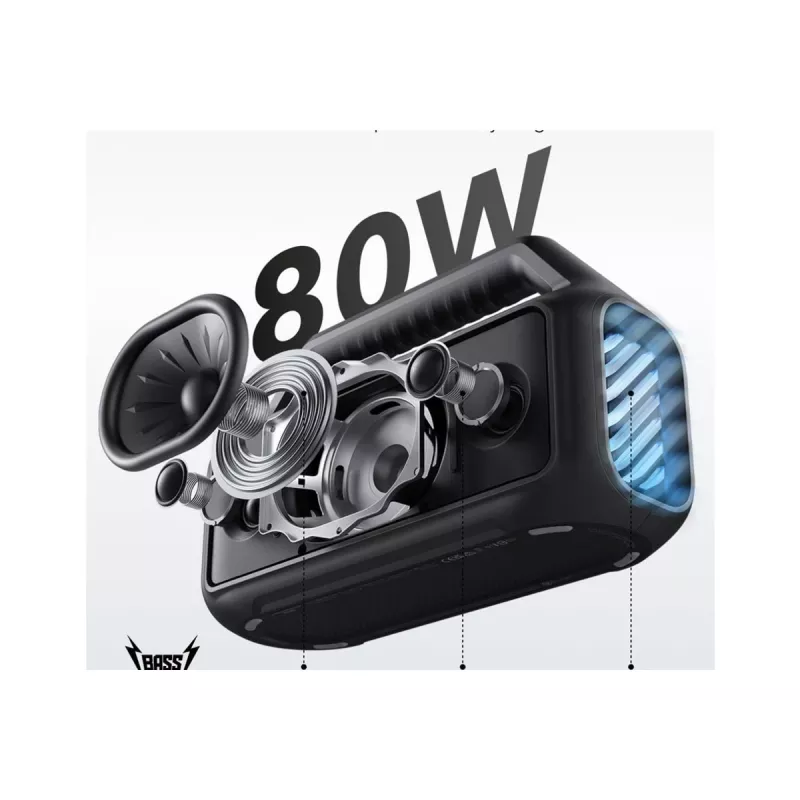 Sistema de altifalantes portátil 2.1 Soundcore Boom 2 80 W