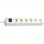 Régua de tomadas Brennenstuhl Eco-Line com interruptor [6 tomadas, branco, 1,5m]