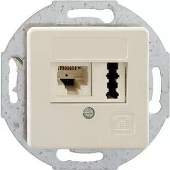 Tomada Rutenbeck 13310301 branco IP20 125V 1A