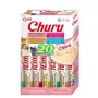 Snacks húmidos para gatos INABA Churu caixa sortida de marisco — 20 x 14 g tubos, pasta de peixe, sem cereais, sem açúcar e sem glúten