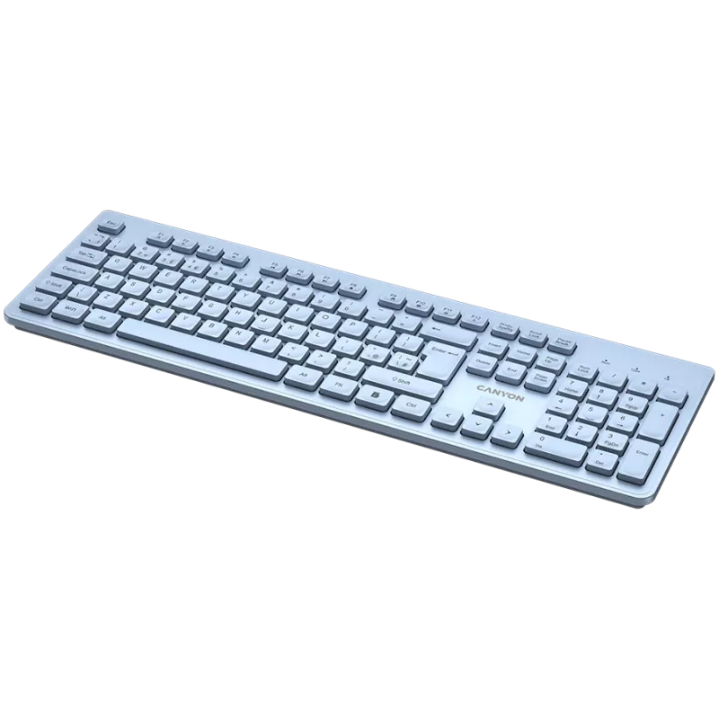 Teclado CANYON HKB-W01 UK/US AAA sem fios azul