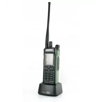 Rádio portátil Baofeng DM-32E — VHF 144–146 MHz, UHF 430–440 MHz, AIRBAND RX 108–136 MHz, 2200 mAh, DMR/FM, GPS+APRS