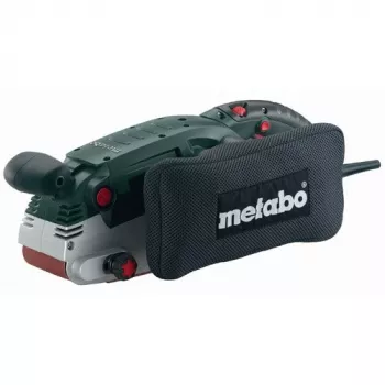 Metabo BAE 75. Lixadora de cinta, recipiente de pó tipo saco de vácuo. Potência 1010 W, peso 4,7 kg, tamanho da placa de lixar (LxP) 75 x 533 mm, sistema de fixação