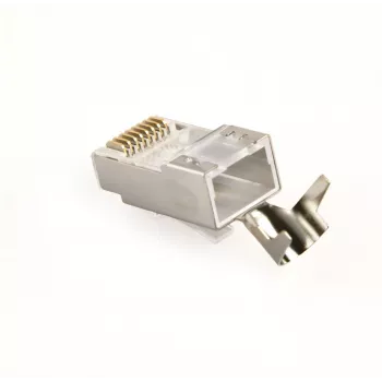 Ficha RJ45 GEMBIRD CAT7 8P8C banhada a ouro 15µ FTP/SFTP, pack de 100