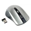Rato sem fios GEMBIRD MUSW-4B-04-BG — para destros, ótico 1600 DPI, 4 botões, RF Wireless, preto/cinzento
