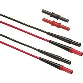Fluke SureGrip - cabo de teste - preto - vermelho - CAT III, CAT IV - silicone - 1,5 m - 1000 V (2003602)