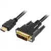 Cabo adaptador HDMI > DVI-D (18+1) (preto, 1 metro)