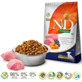FARMINA N&D Pumpkin Mini Puppy - ração seca para cães - 2,5 kg