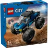 Brinquedo de construção LEGO City 60402 Monster Truck azul com pneus grandes, 148 peças, 1 minifigura, idade 5+