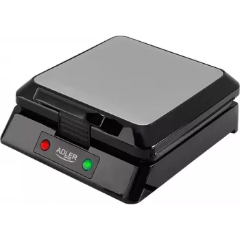Adler AD 3036 máquina de waffles para 4 waffles preto, cinzento 1500 W