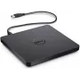 Unidade de DVD externa Dell DW316 USB 2.0, unidade ótica portátil fina para leitura e gravação de CDs/DVDs