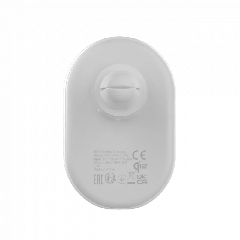 Carregador de automóvel CANYON OnGrip 105 15W Qi2 sem fios branco