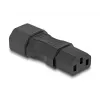 Adaptador de alimentação DeLOCK IEC 60320 C14 para ficha e conector fêmea C13 10A reto preto