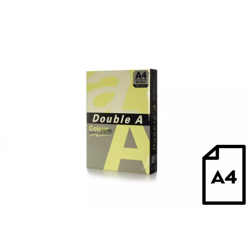 Papel colorido Double A, 80g, A4, 500 folhas, Cheese