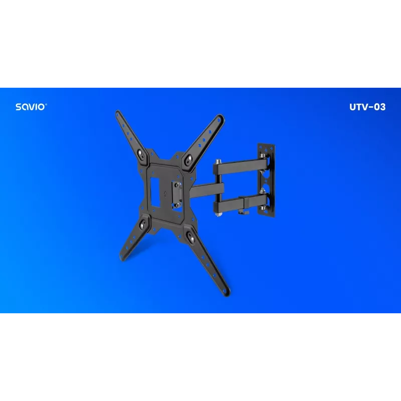 Savio UTV-03 Suporte de TV 139,7 cm (55) Preto
