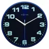 NeXtime Relógio de parede 3053bl Dash Blue, Ø 35 cm, parede, azul