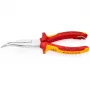 Alicate de bico Knipex comprimento 200 mm, forma 2, angulado a 40°, VDE, bainhas multicomponente