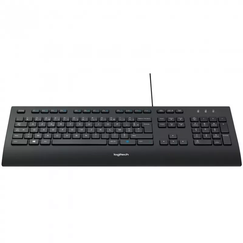 Logitech Corded K280e - Teclado - USB - Francês