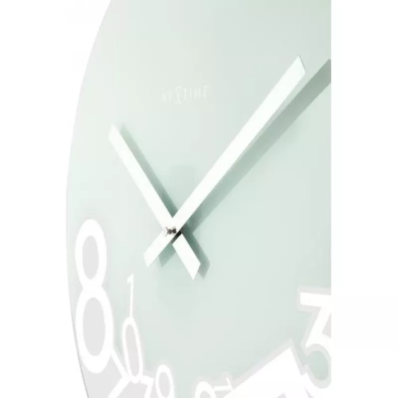 Relógio de parede NeXtime 8115 Dropped, Ø43 cm, prateado