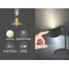 Beper P201UTP304 candeeiro LED recarregável com base magnética, mola e suporte de parede, 2,3 W, regulável, preto