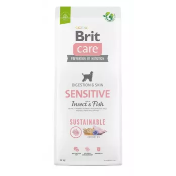 Brit Care Sustainable Sensitive Insect & Fish ração seca para cães 12 kg