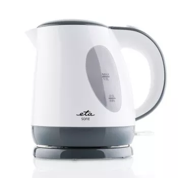 Chaleira elétrica ETA Sofie 1 l 2200 W, plástico branco, base 360°