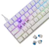 Teclado mecânico com fios White Shark Shinobi-2 (GK-004221) — interruptores azuis, branco, layout US