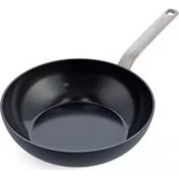Wok/frigideira GreenPan CC006388-001, redonda, 28 cm, preto, sem PFAS