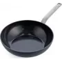 Wok/frigideira GreenPan CC006388-001, redonda, 28 cm, preto, sem PFAS