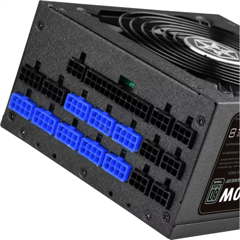 Fonte de alimentação SilverStone Strider SST-ST1500-TI v2.0 de 1500 W, 80 PLUS Titanium, modular