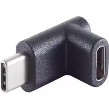 Adaptador ShiverPeaks 13-40002 USB 3.1 Type-C conector macho para conector fêmea adaptador angular 90°