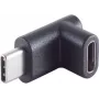 Adaptador ShiverPeaks 13-40002 USB 3.1 Type-C conector macho para conector fêmea adaptador angular 90°
