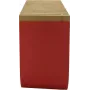 Caixa de pão Alessi BG03 R Mattina, aço, madeira de bambu, vermelha, tamanho único (BG03 R)