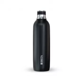 Brita sodaTRIO 1046734 garrafa para carbonatador, aço inoxidável, 1 l, preta