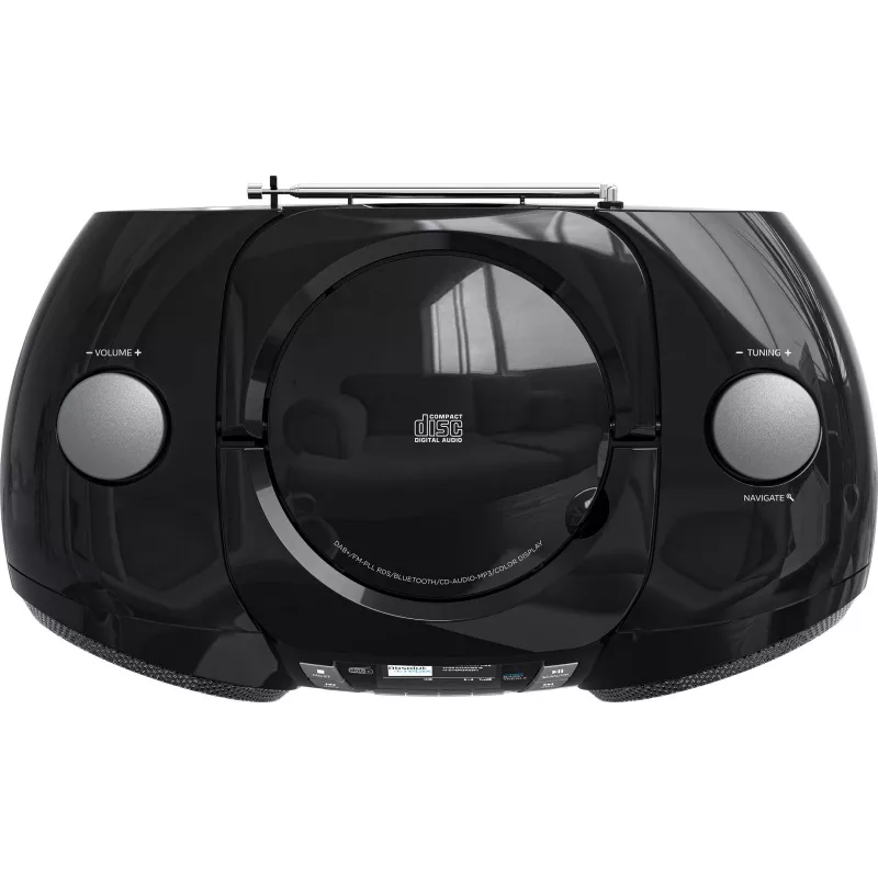 Sencor SPT 6510DB boombox portátil DAB+, CD/MP3/USB/SD, Bluetooth 5.3, FM RDS, 16 W, preto