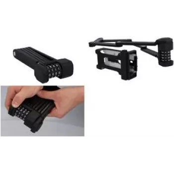 Cadeado de bicicleta dobrável FISCHER PROTEC FN85 — cadeado dobrável, aço temperado, comprimento 850 mm