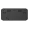 Relógio digital grande montagem na parede ou autónomo com sensor de temperatura 37x17cm ecrã LCD adaptador de rede e pilhas