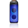Sistema de áudio PLL FM USB/SD/BT 2xKaraoke FULL LED PartyBox